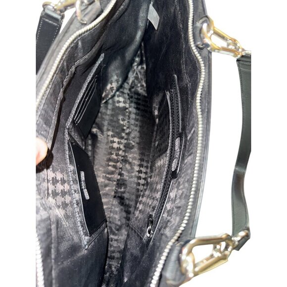 Karl Langerfeld Paris Amour Adele Black All Over Nylon Tote Bag $148 EUC - Picture 7 of 11